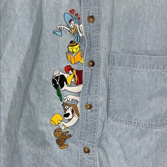 Warner Bros vintage looney toons Denim Shirt women’s small - Picture 2 of 8